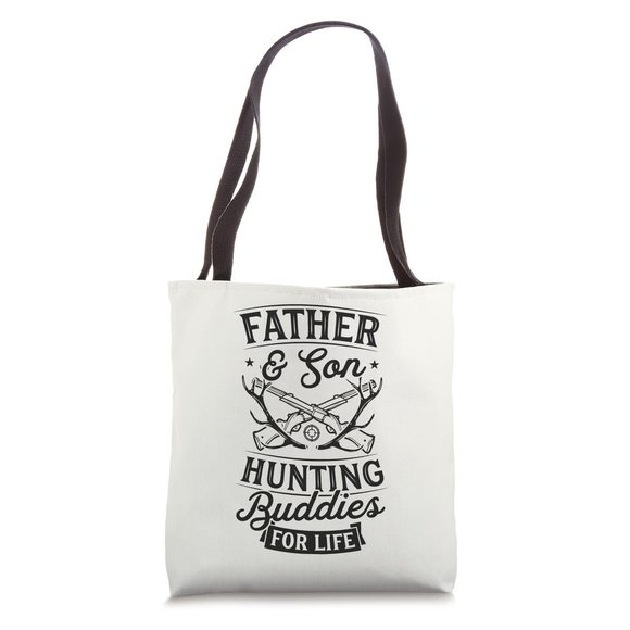 Father And Son Hunting Buddies Life Family Hunting Trip Tote Bag C B) - Picture 1 of 4